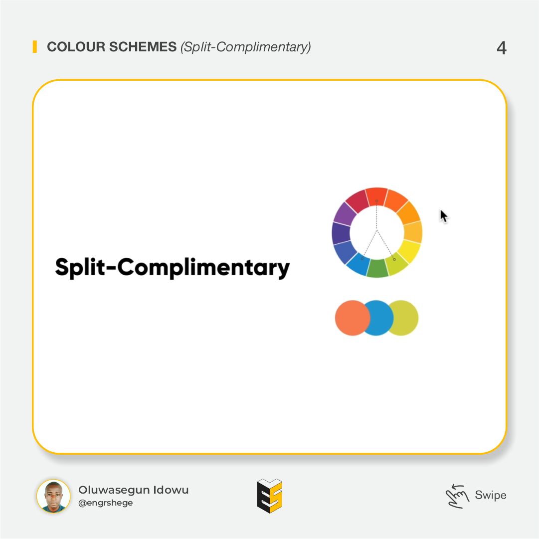 Split-Complimentary Color Scheme