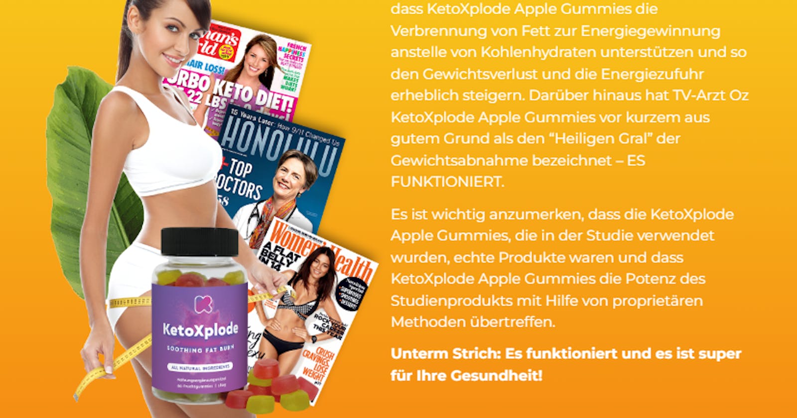 Keto Xplode Apple Gummies Germany Reviews For Weight Loss?