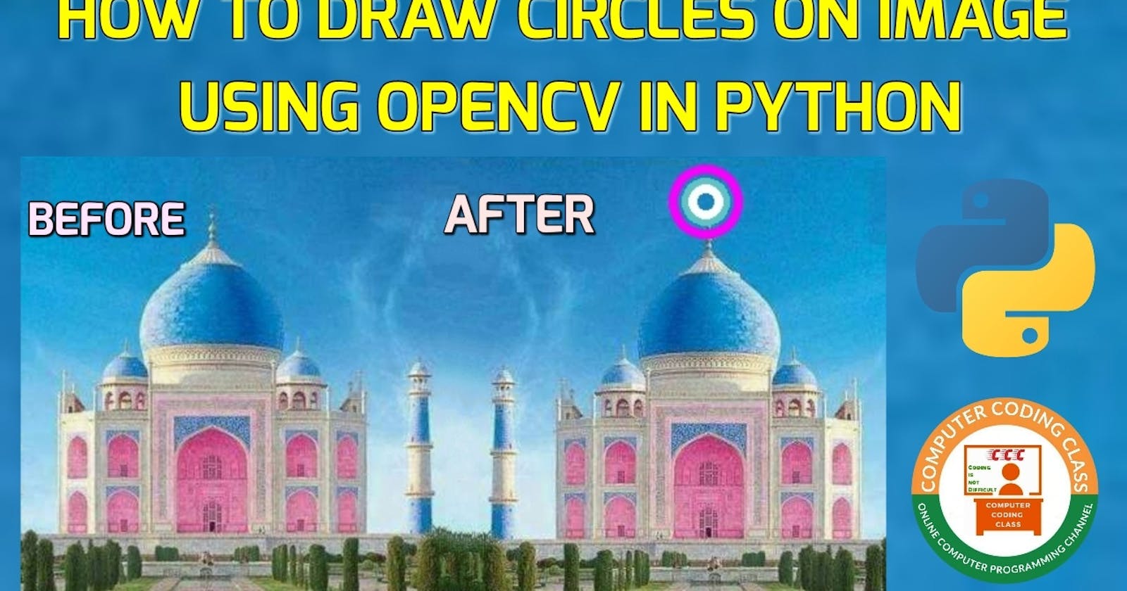 How to Draw Circle in Opencv Python