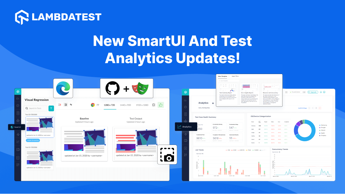 New SmartUI Features And Improved Analytics