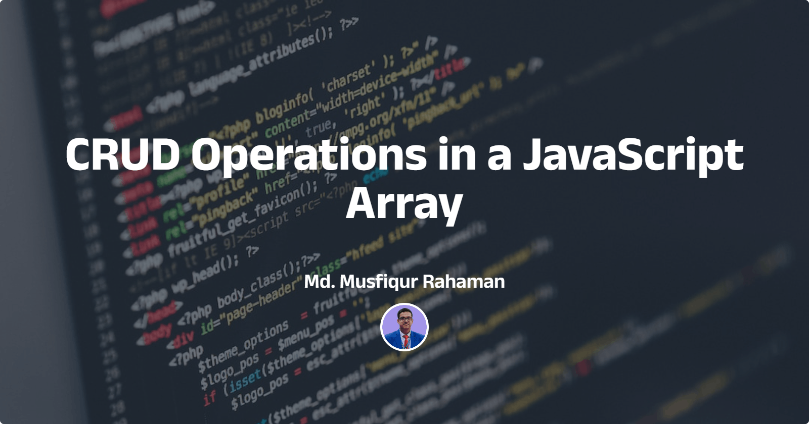 CRUD Operations in a JavaScript Array