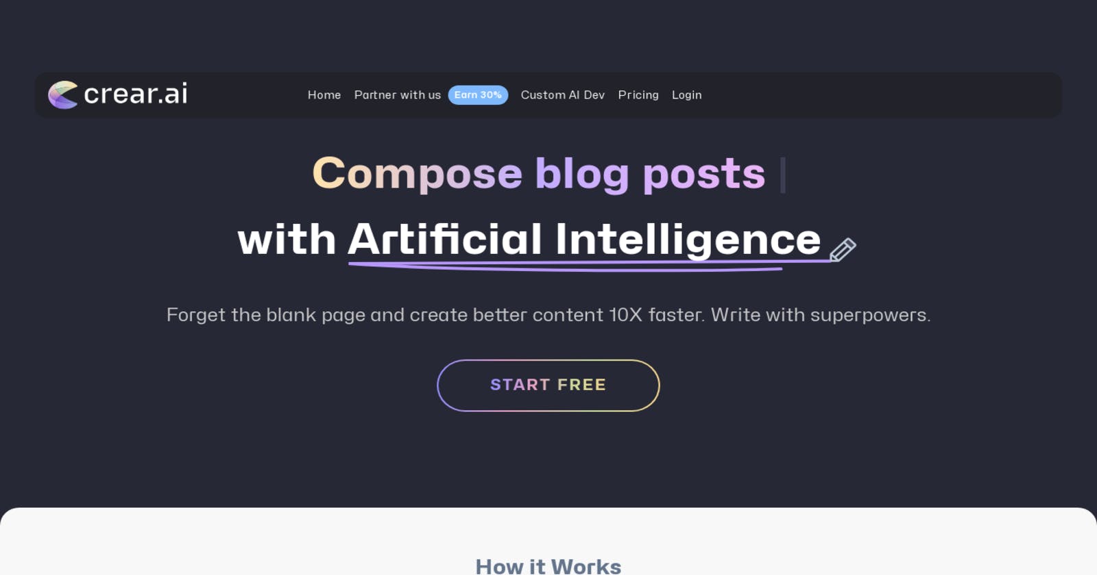 Supercharge Your Writing with Crear.ai: The AI-Powered Content Creation Tool