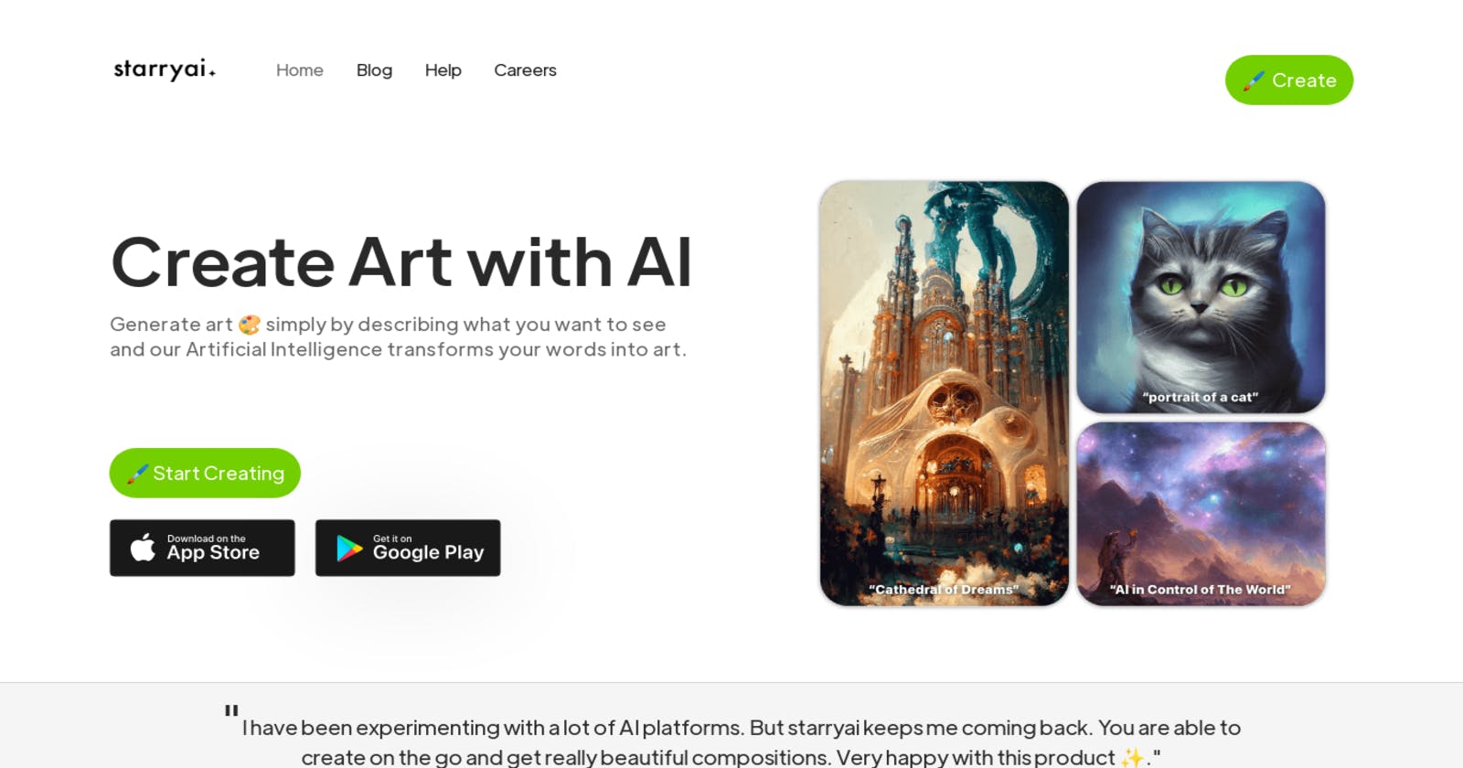StarryAI - Unleash Your Creativity with AI-Generated Art