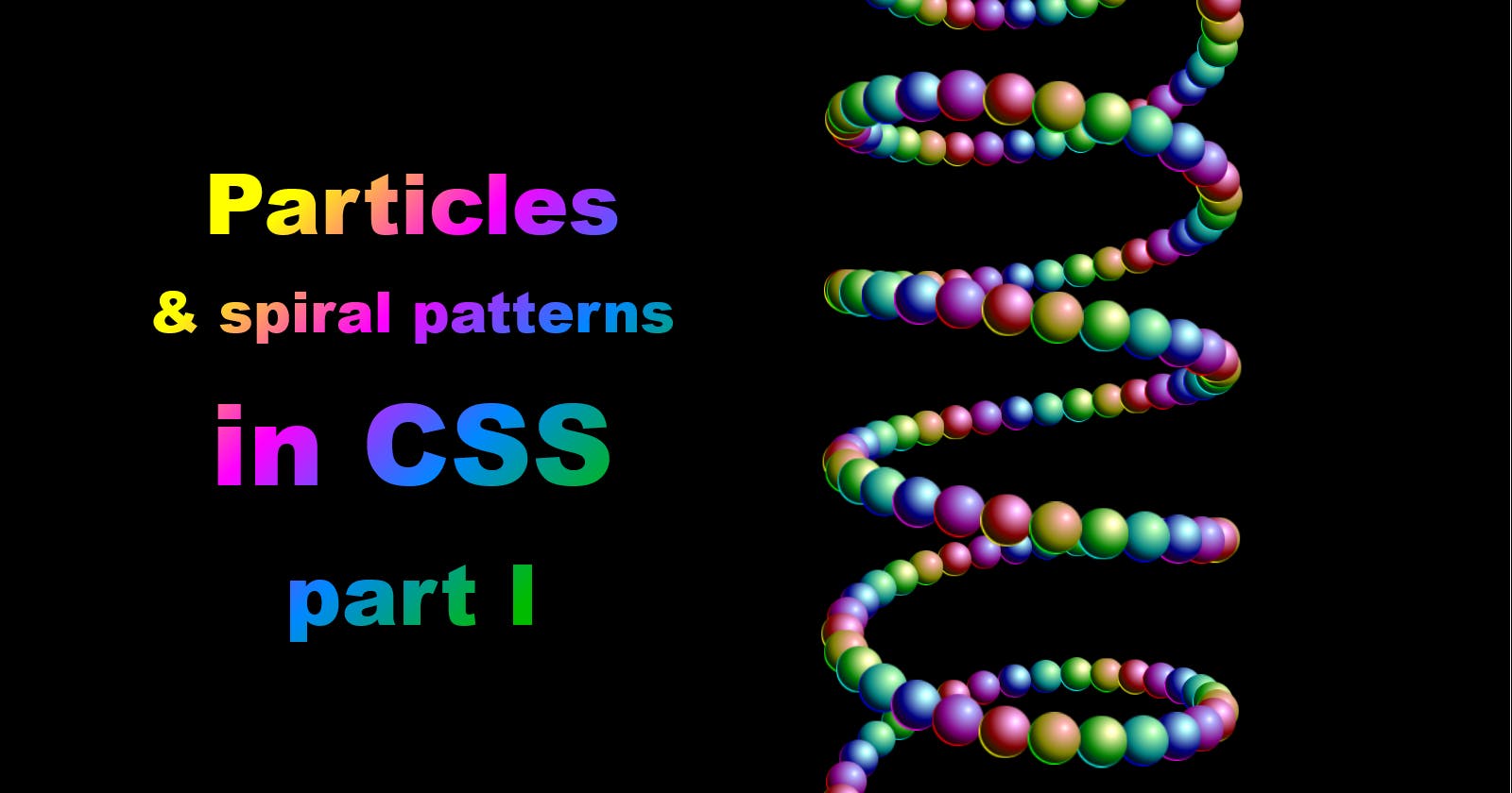 Particles & spiral patterns in CSS: part I