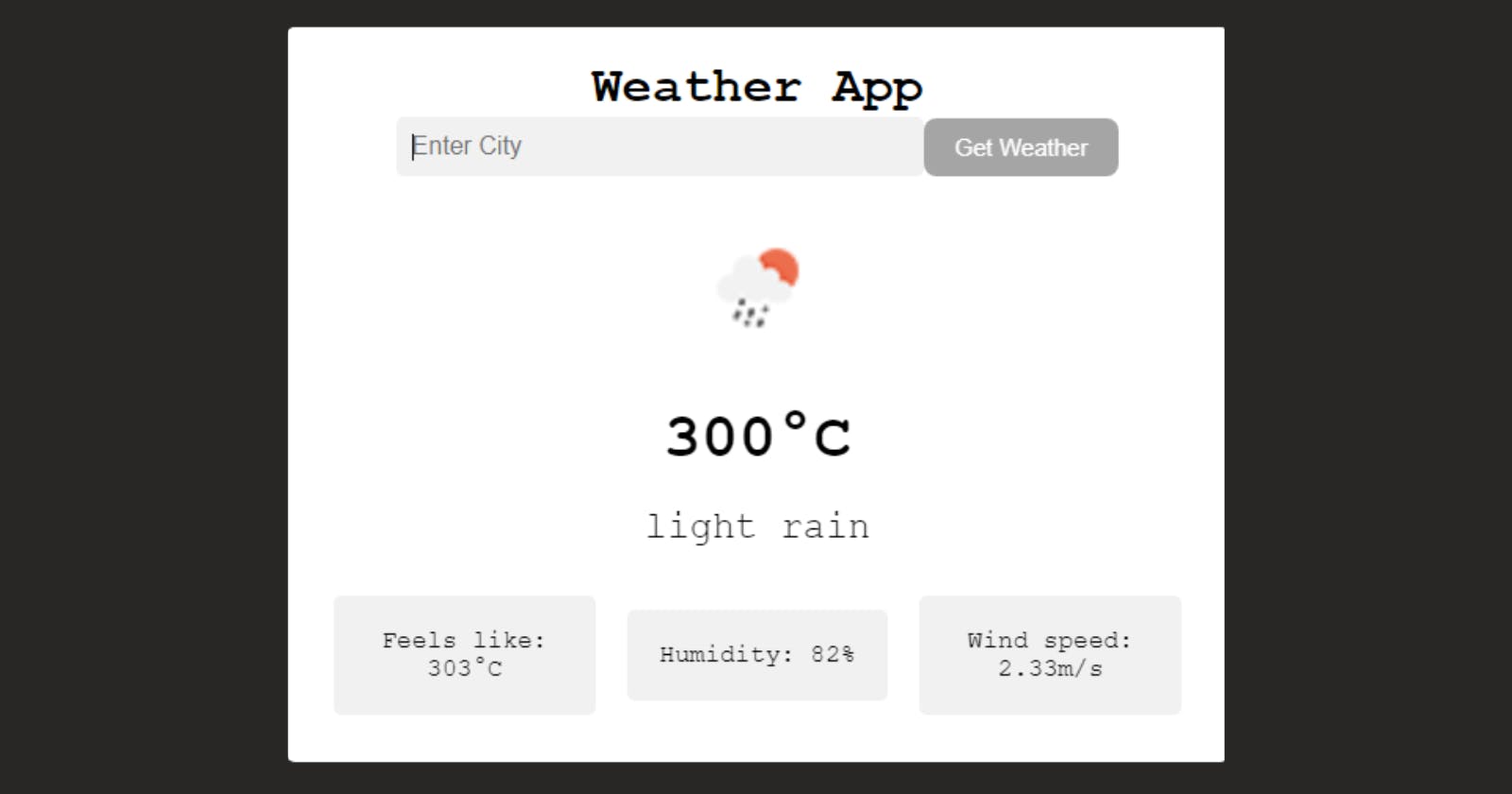 How to Build a Simple Weather App Using Vanilla JavaScript