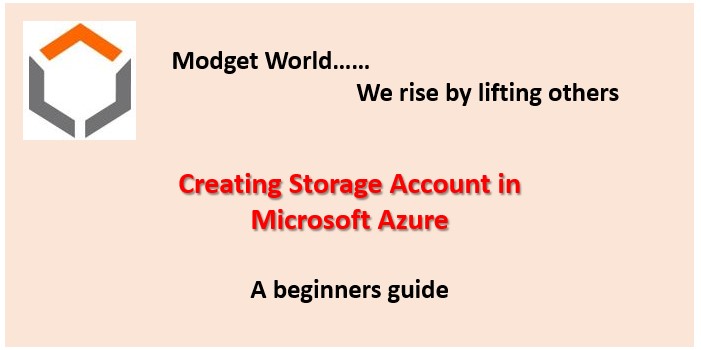 Creating Storage Account in Microsoft Azure