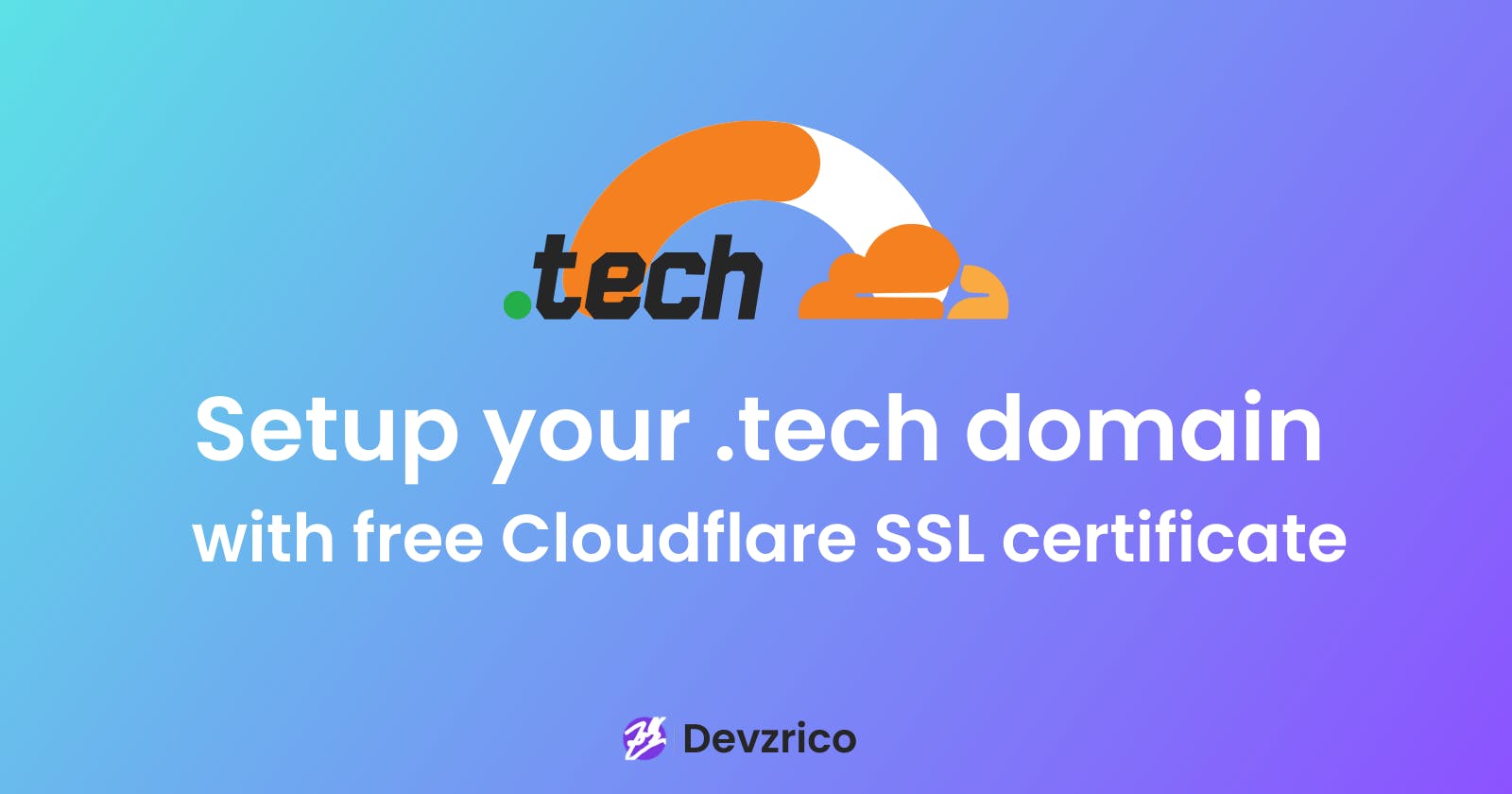 How to set up a .tech domain for GitHub pages with a free Cloudflare SSL certificate