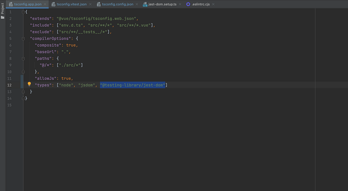 Debugging TypeScript & Jest-DOM Matchers in Vue.js