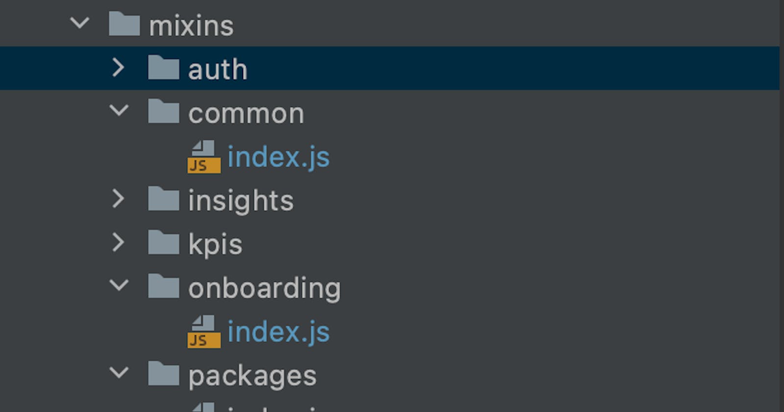 How to create multiple mixins in one file and using specific mixins in vue js