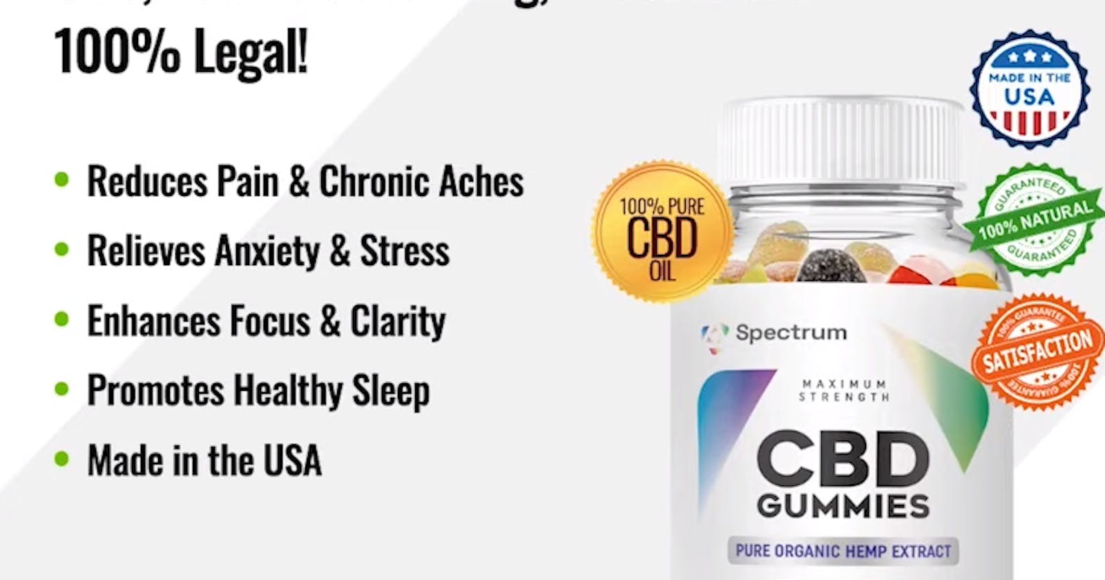 Spectrum CBD Gummies (Review) Alleviates Anxiety & Depression! Special Offer Today