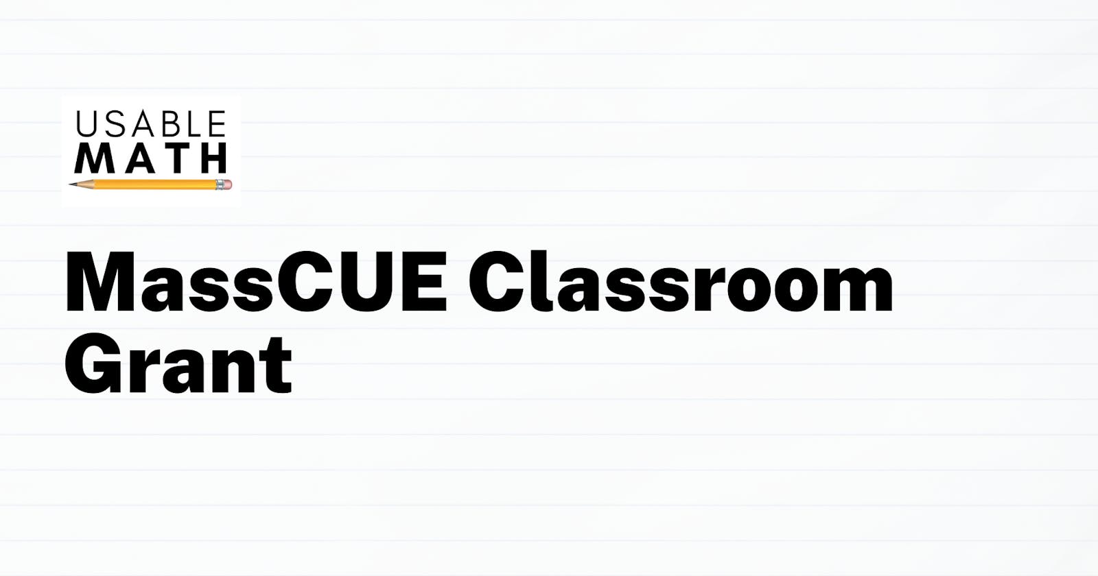 Usable Math featured on MassCUE OnCUE (External link)