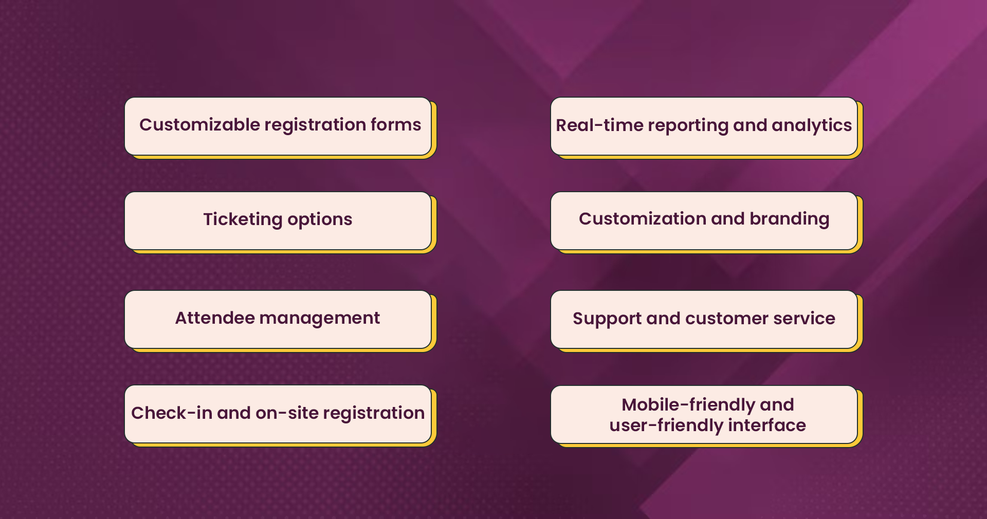 Key features to look for in an event registration software