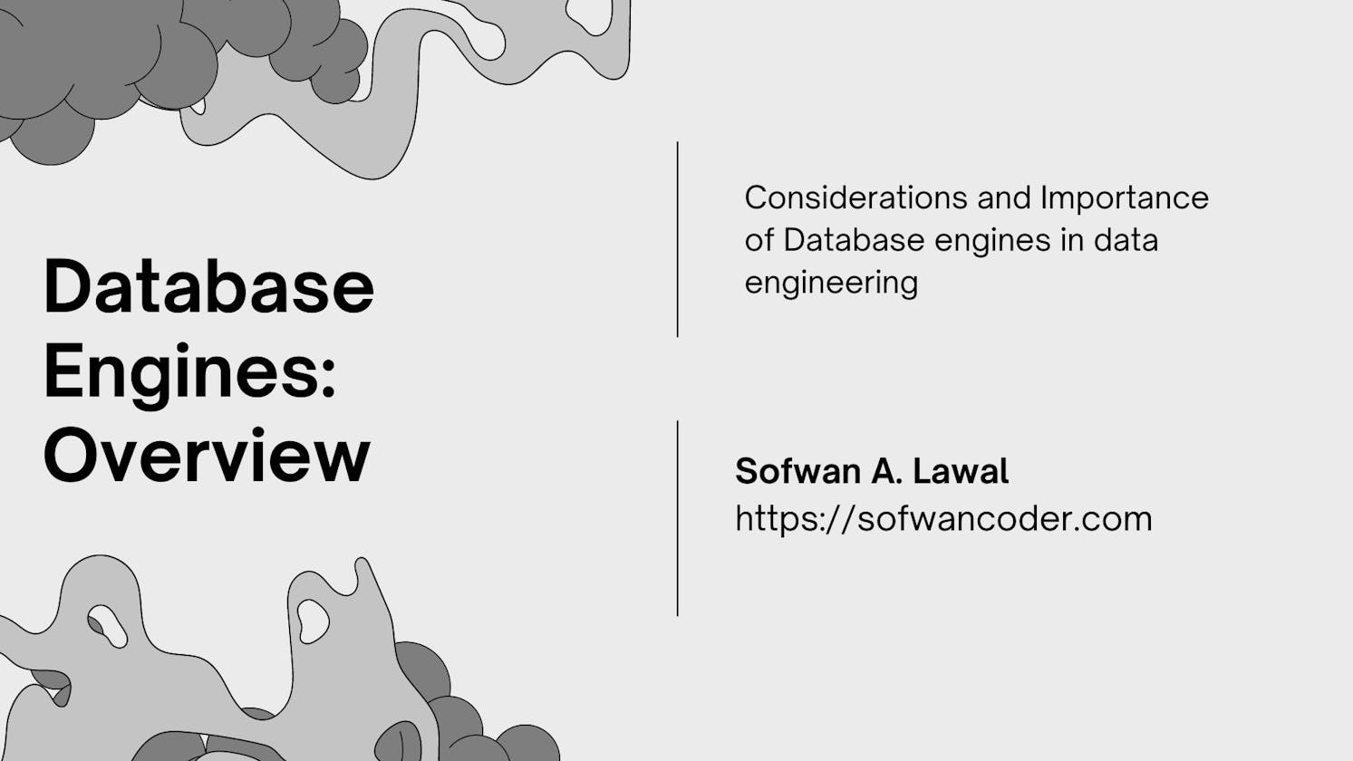 Database Engines: Overview