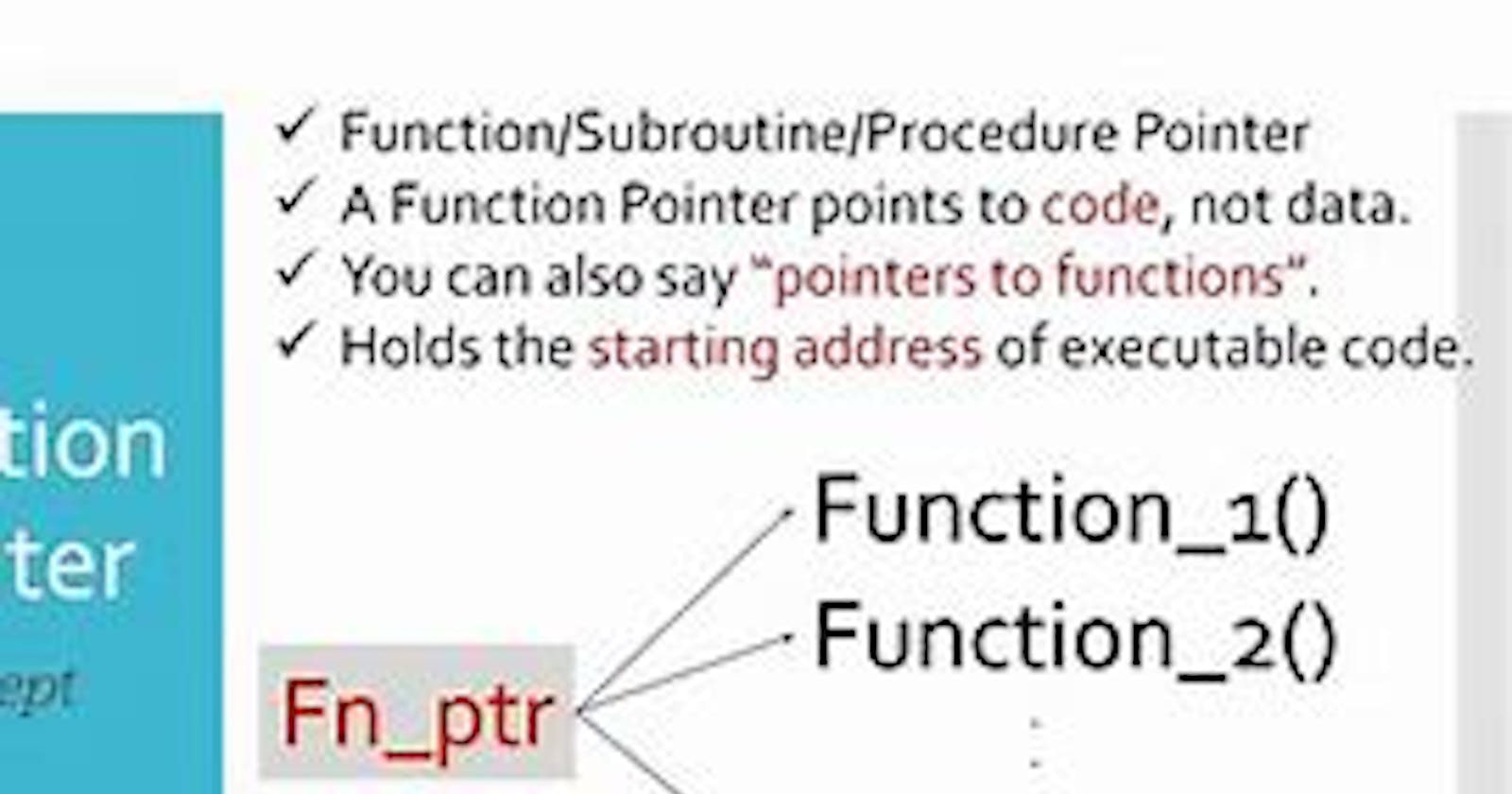 Function Pointers
