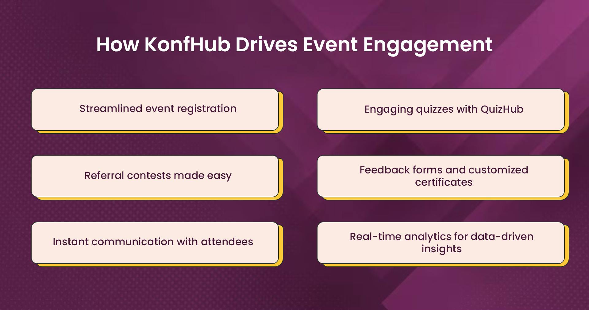 How KonfHub helps boost attendee experience