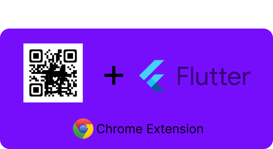 QR Code Maker with Flutter as Chrome Extension
