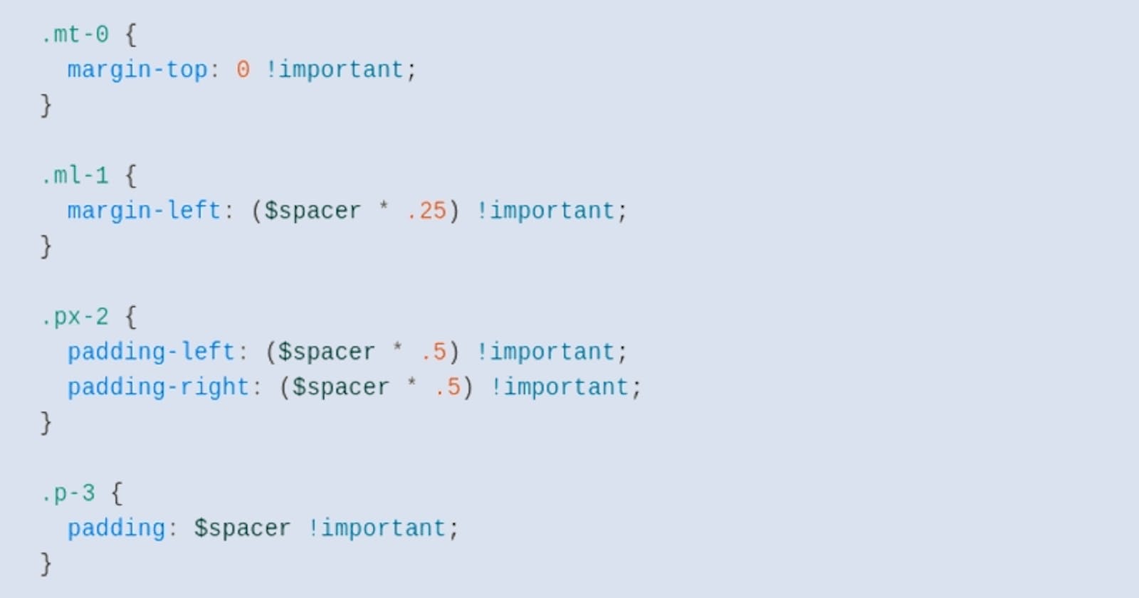 Generate bootstrap-like spacing classes using SASS