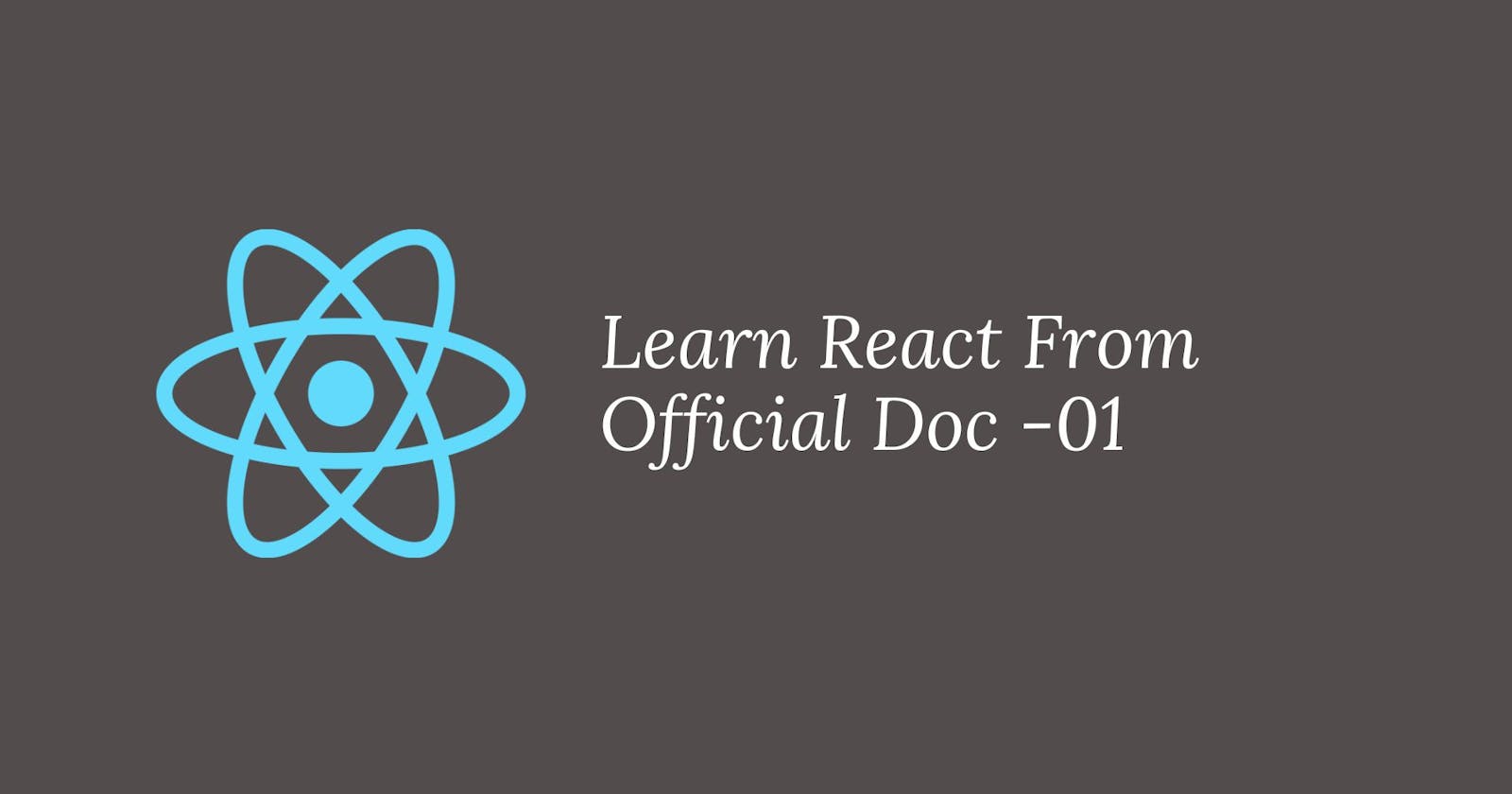 Learn React From Official Doc -01