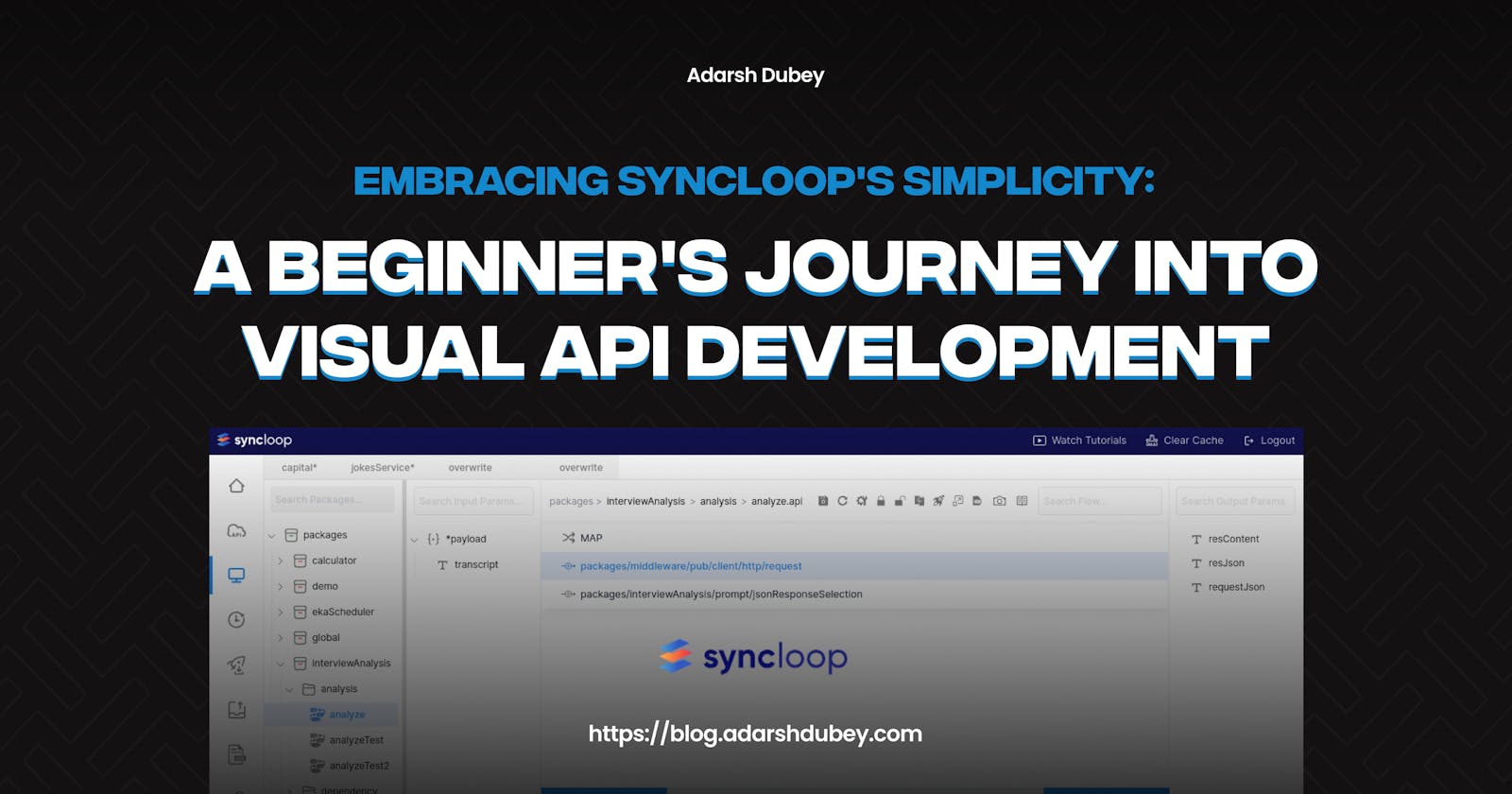 Embracing Syncloop's Simplicity: A Beginner's Journey into Visual API Development