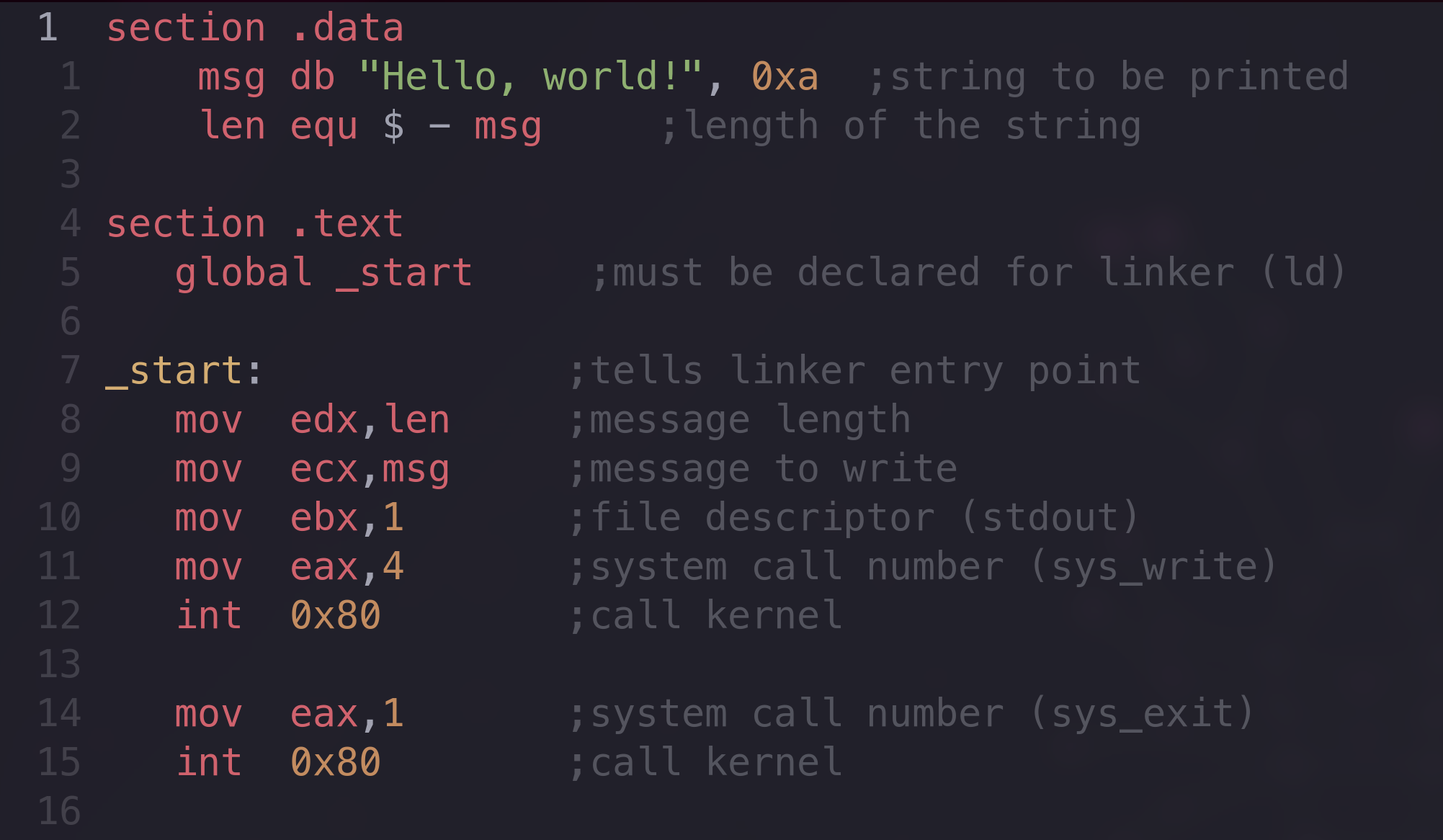 x86 NASM Assembly - Hello World Explained