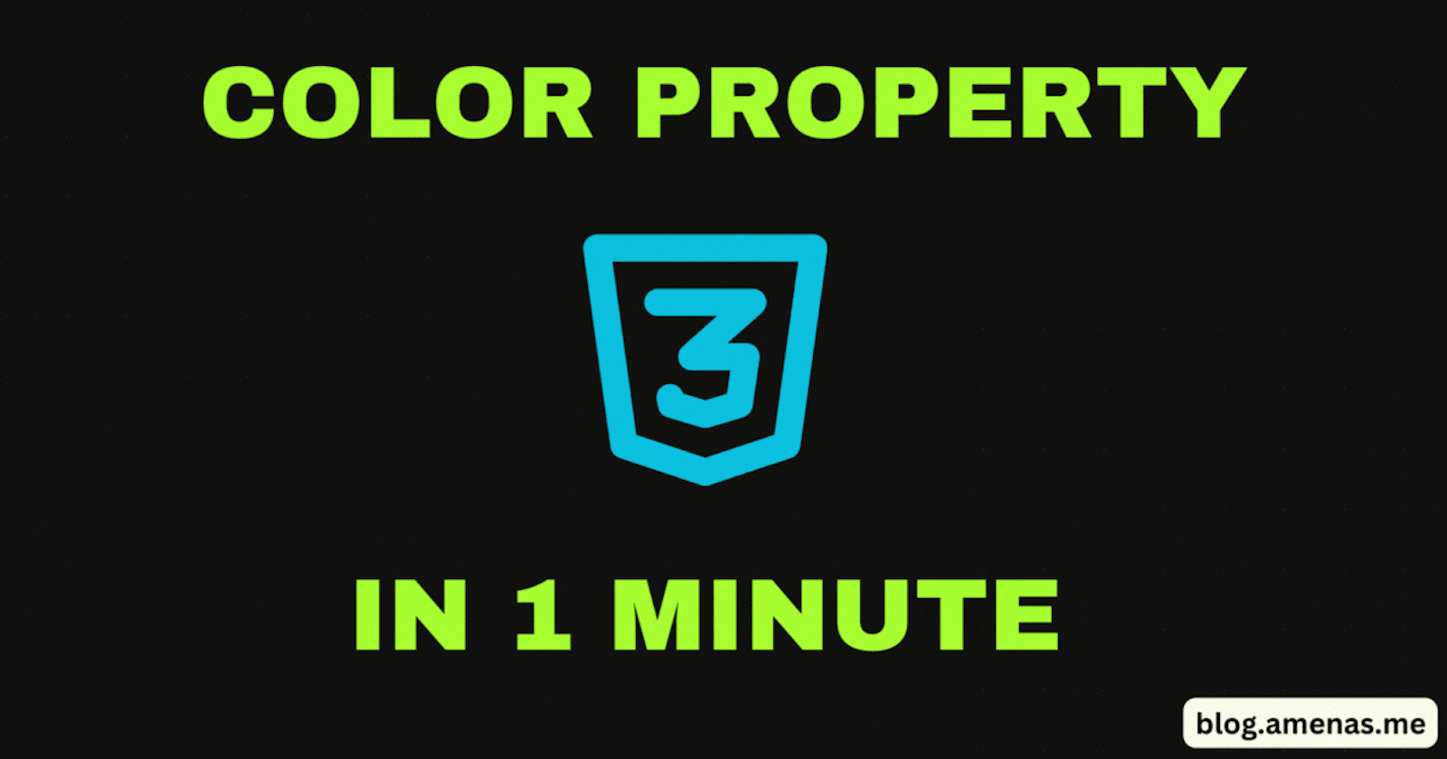 CSS - Color Property + Little Challenge!