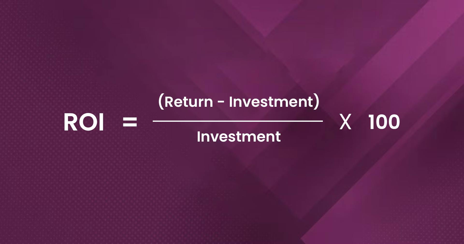 Return-Investment model formula