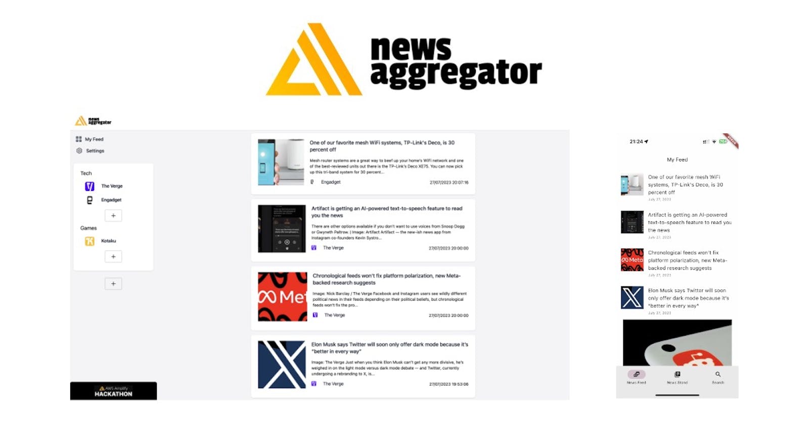 Building a News Aggregator App with AWS Amplify, Flutter, and React: A Comprehensive Guide