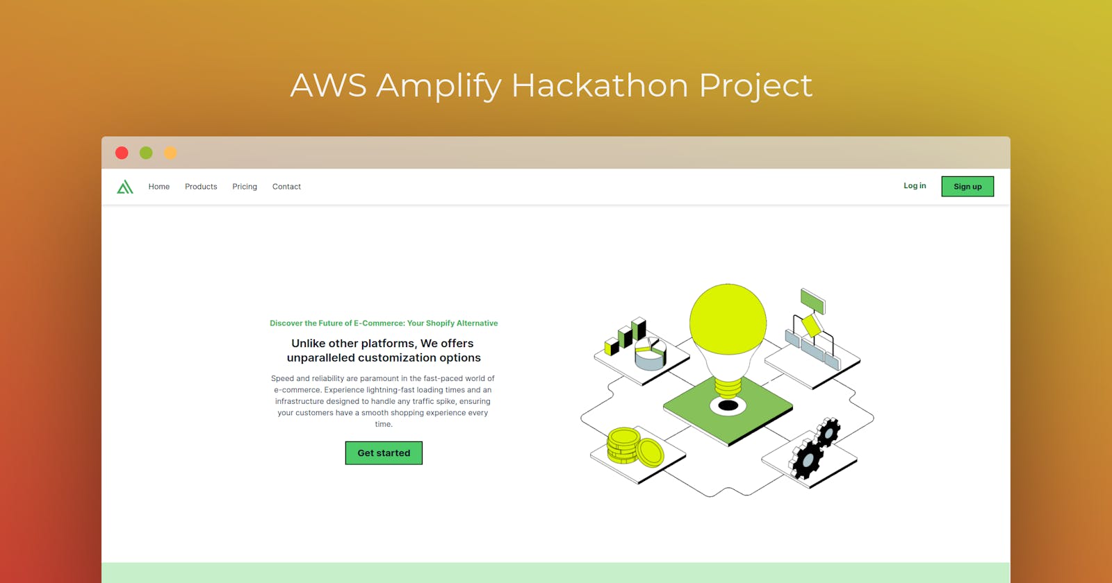 How I Built an E-commerce Platform like Shopify in 3 Weekends with AWS Amplify