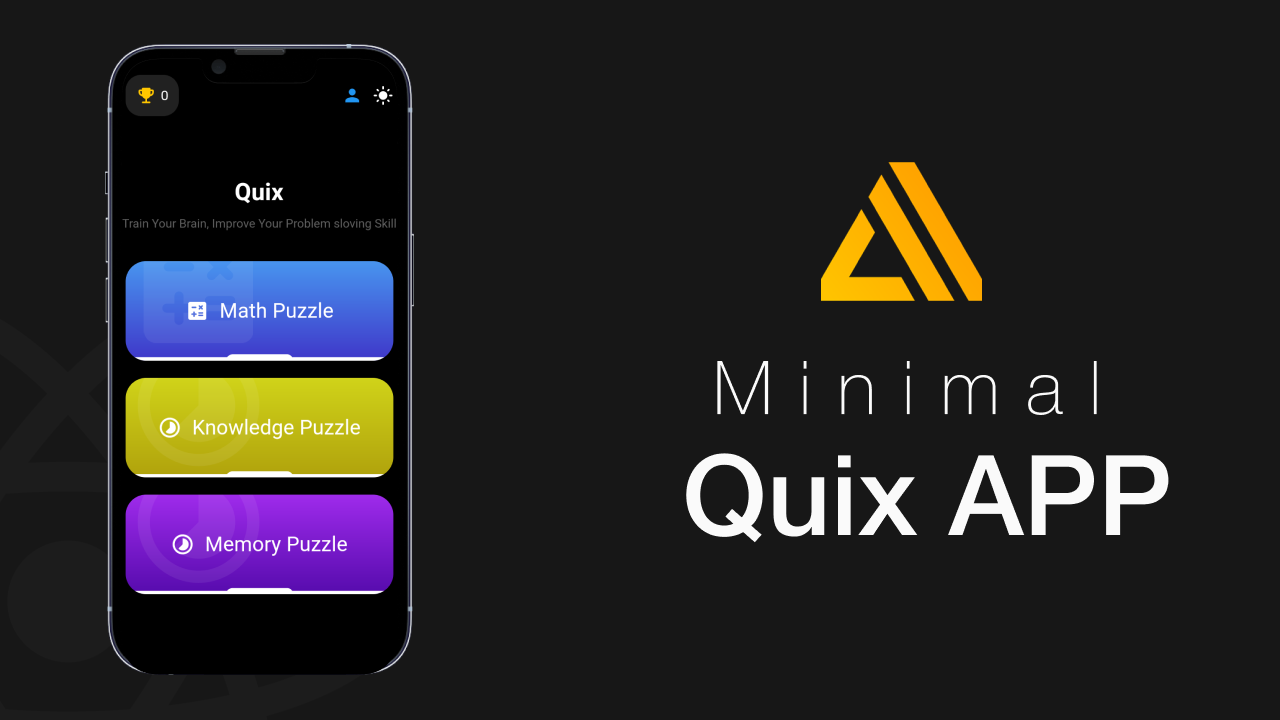 Introducing Quix! : A simple quiz application to test your knowledge and math skills