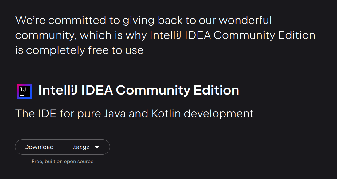 IntelliJ IDEA Community Edition