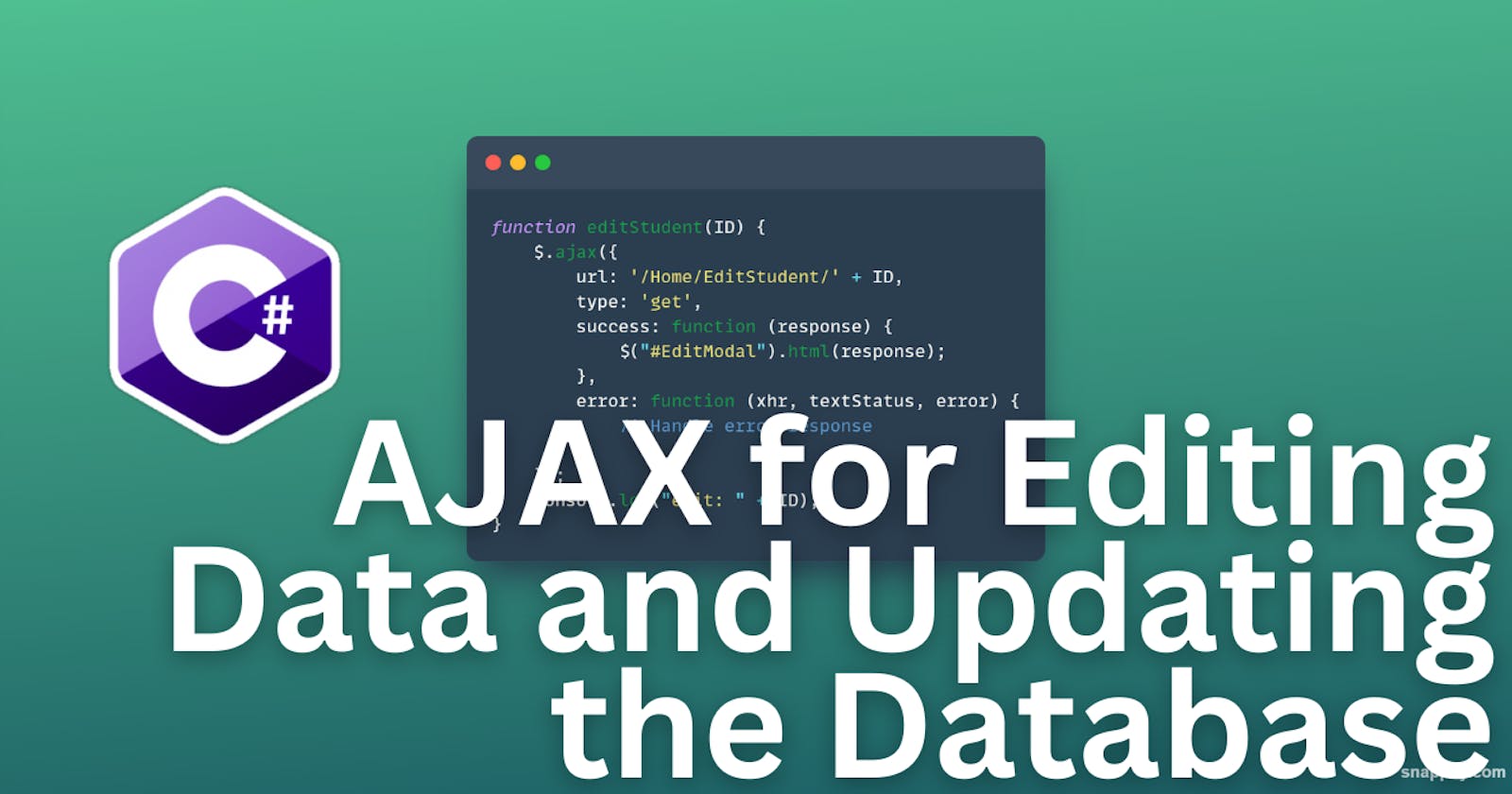 Implementing AJAX for Editing Data and Updating the Database in ASP.NET MVC