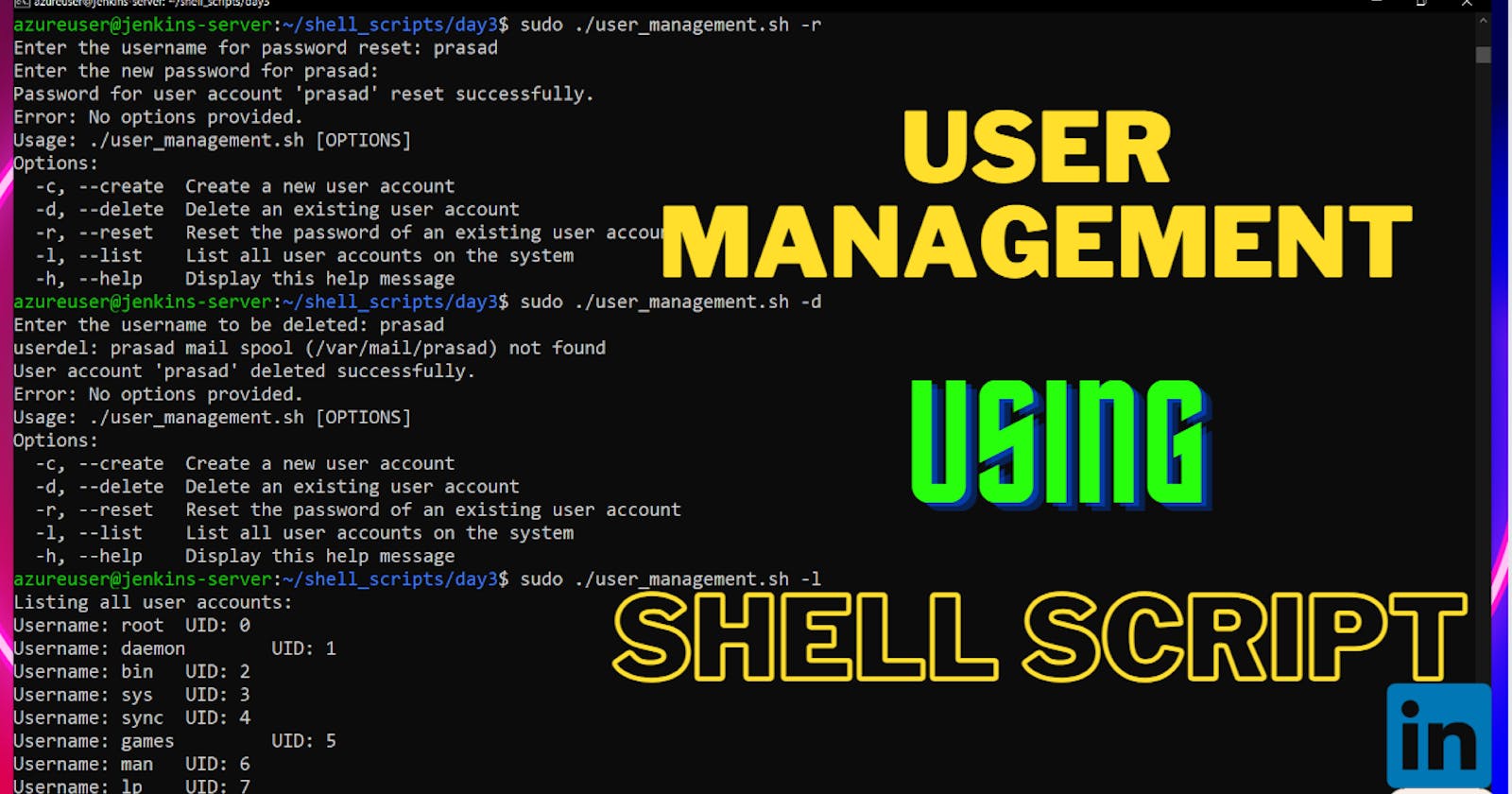 User Account Management with Bash Scripting 🚀