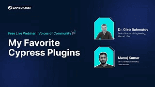 Webinar: My Favorite Cypress Plugins [Voices Of Community]