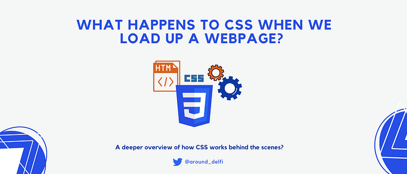 What happens to CSS when we load up a webpage?