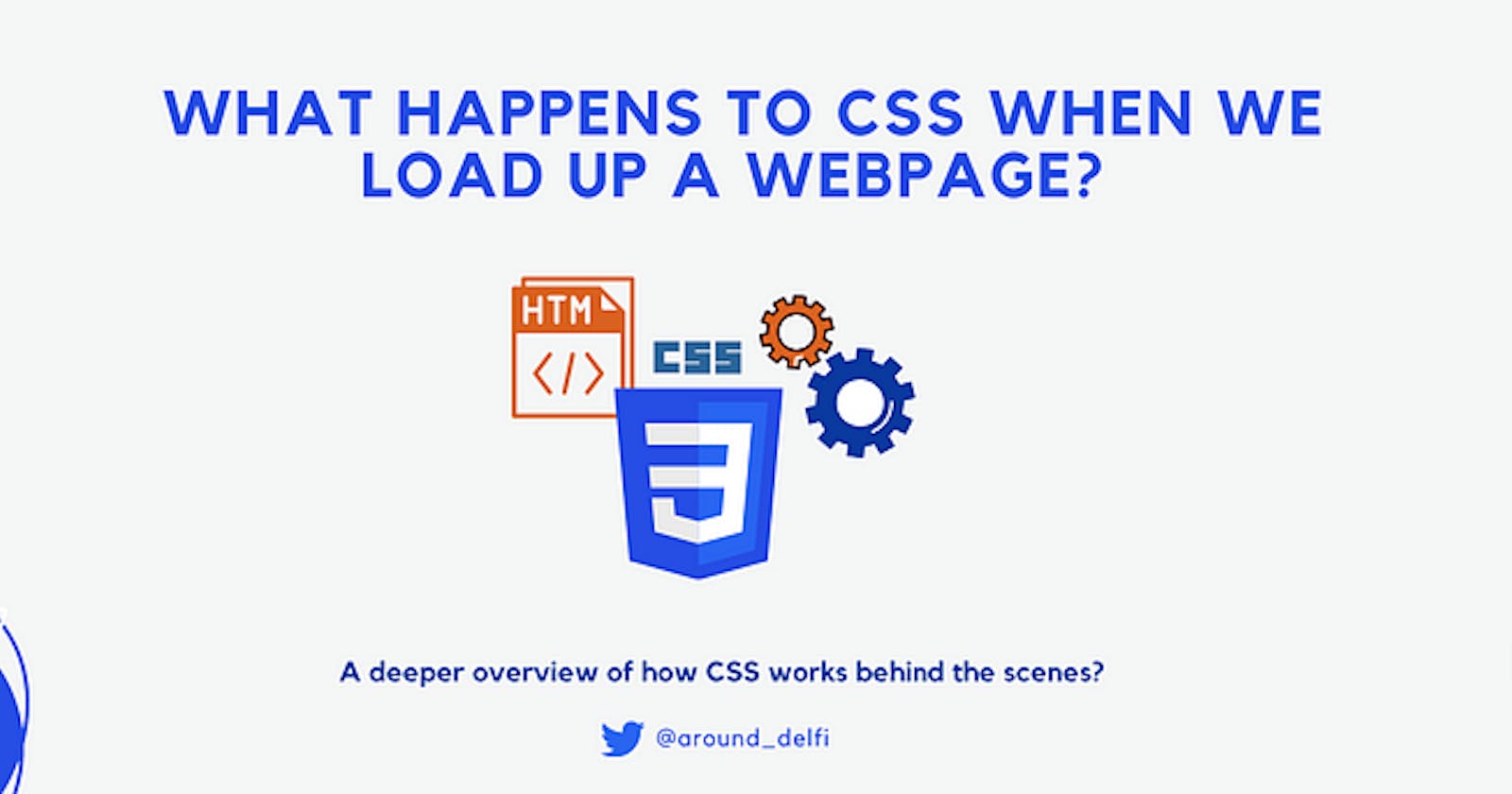 What happens to CSS when we load up a webpage?