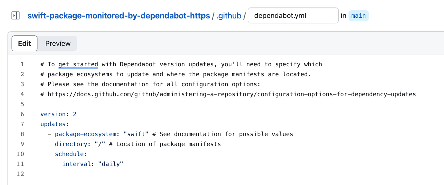 Guia de início rápido do Dependabot - GitHub Docs