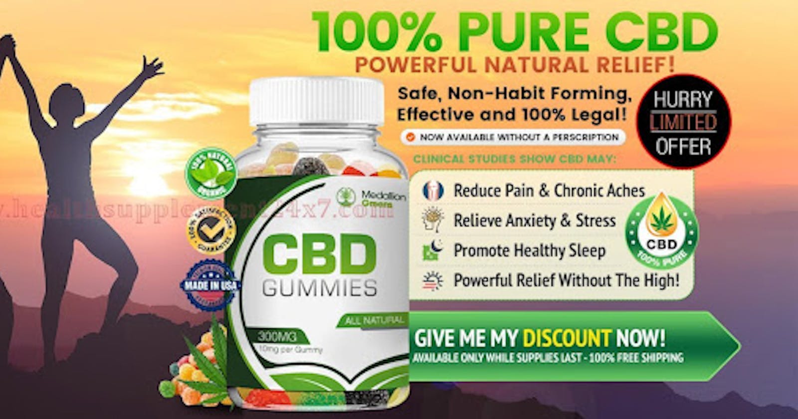 Medallion Greens CBD Gummies - This is Best CBD Gummies For Men? Must Read How Long Does THC From CBD Gummies Stay In Your System?