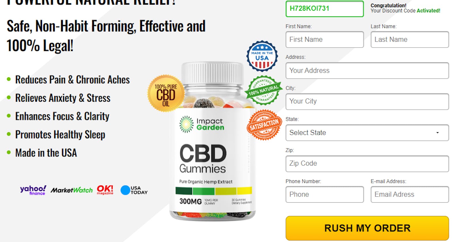 Impact Garden CBD Gummies Review, Cost, Price, Side Effects & Where To Buy?