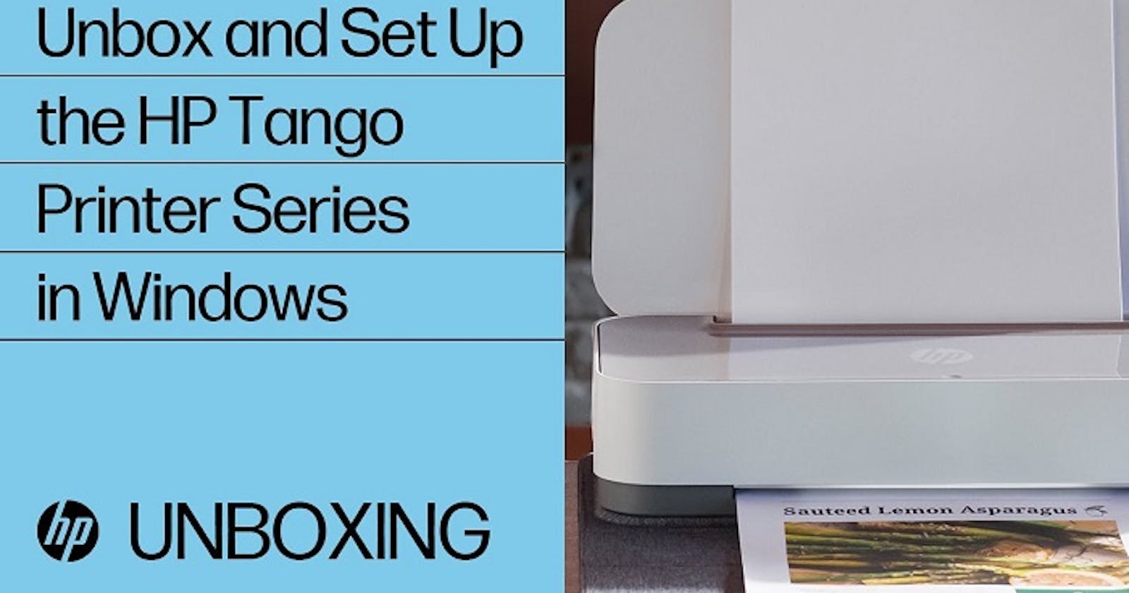 How to do First-Time Setup for HP Tango Printers?