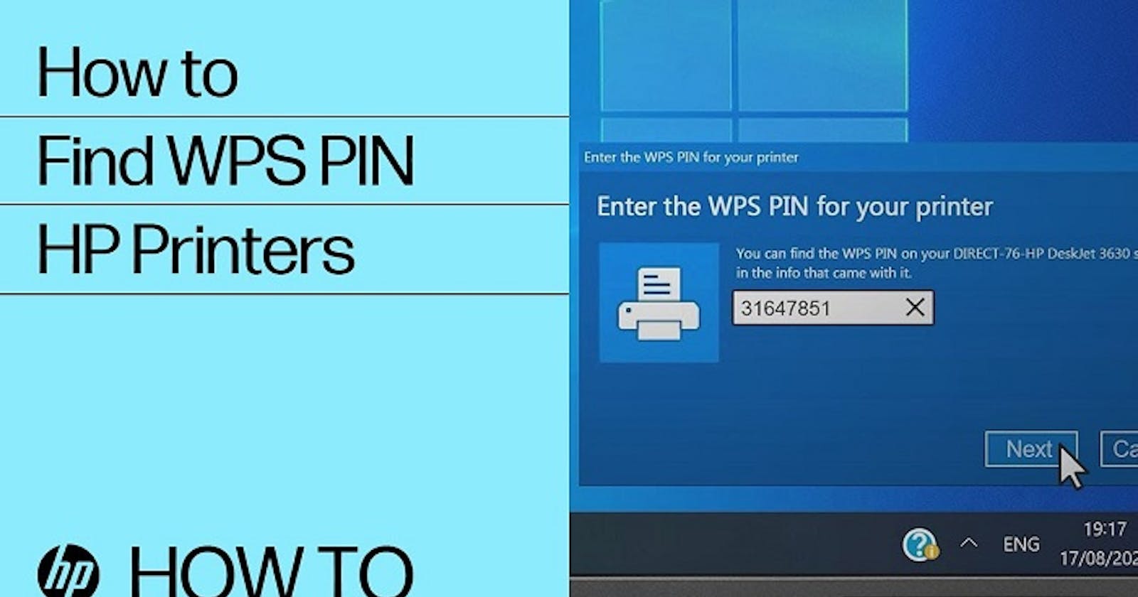How to Find the Wireless Network Password or PIN to Connect an HP Printer?