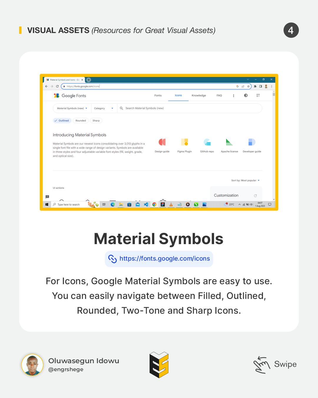 Resources for Icons: Material Icon