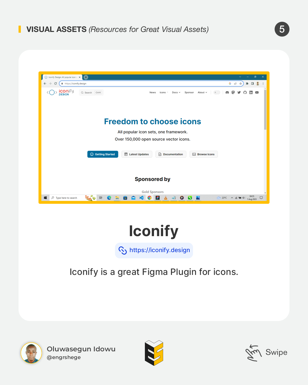 Resources for Icons: Iconify