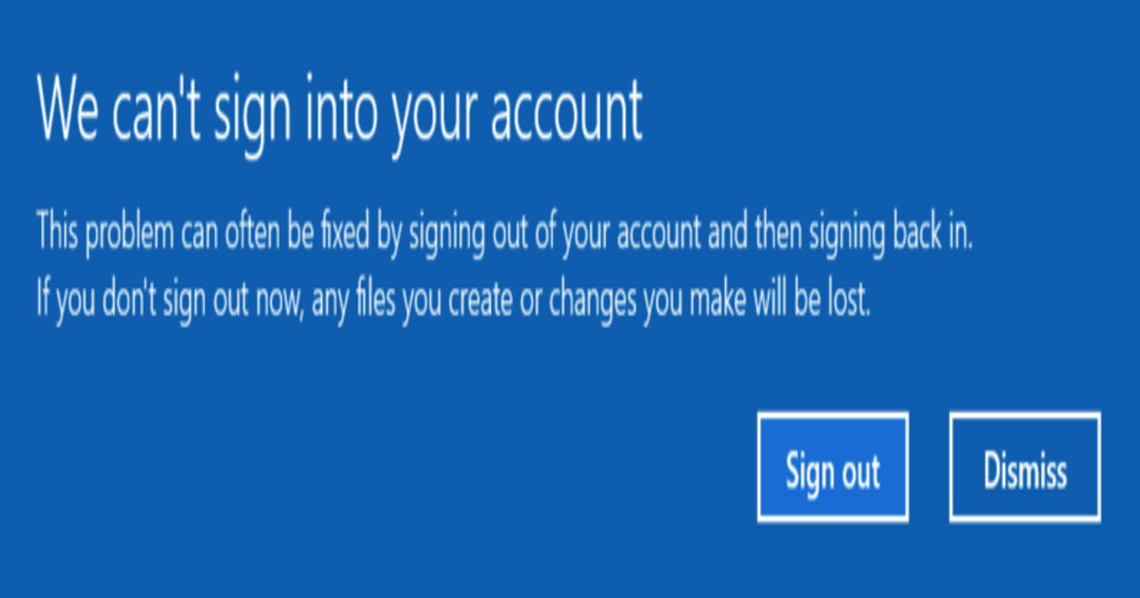 Troubleshooting the "We Can’t Sign into Your Account" Error: Temporary User Profile Solution in Windows 10