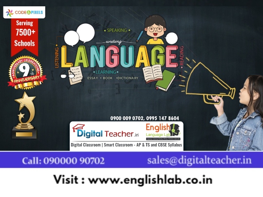 Digital Teacher English Language Lab Speaking Software Infographics