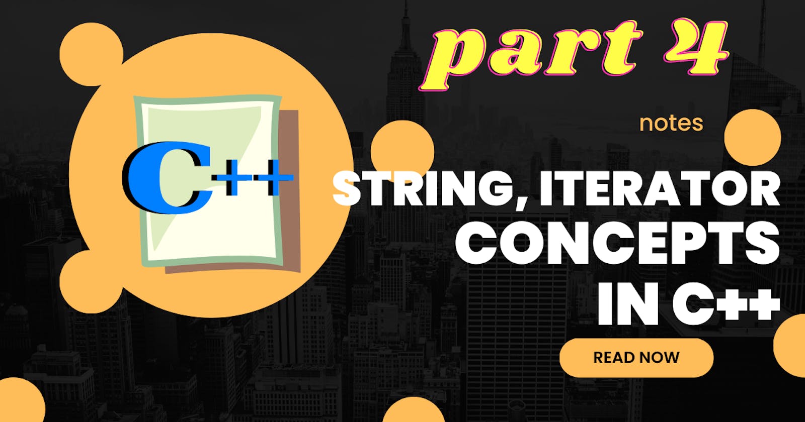String, Iterator Concepts in C++ [part 4]