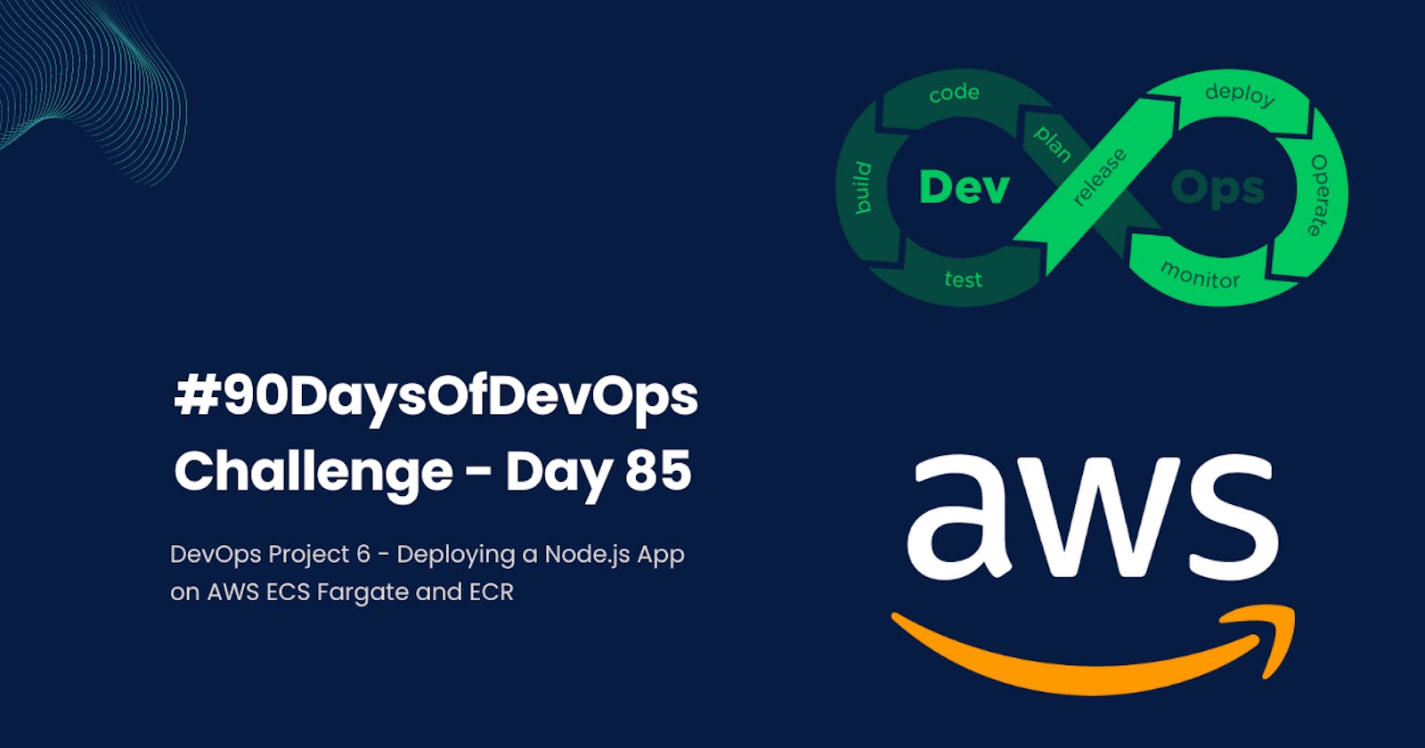 #90DaysOfDevOps Challenge - Day 85 - DevOps Project 6 - Deploying a Node.js App on AWS ECS Fargate and ECR