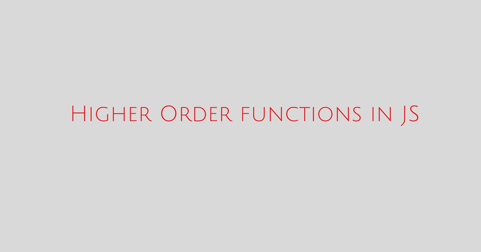 Higher-order function