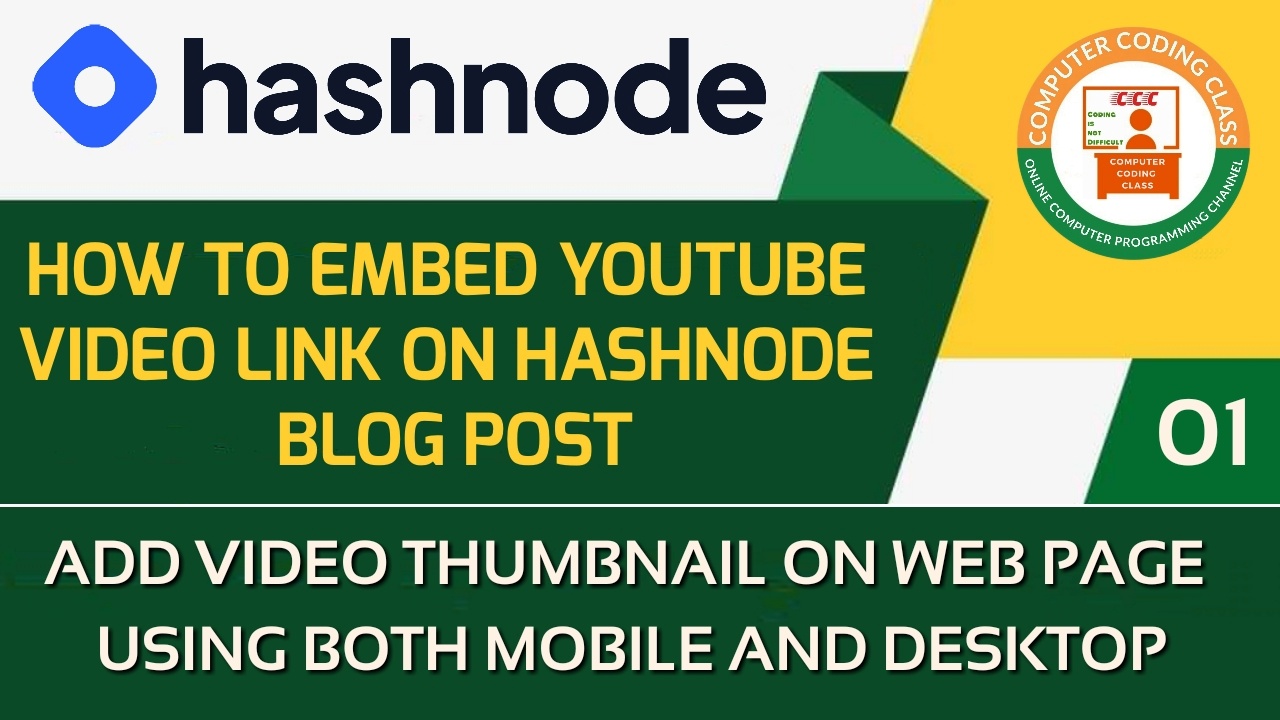 How to Embed YouTube Video on Hashnode Blog