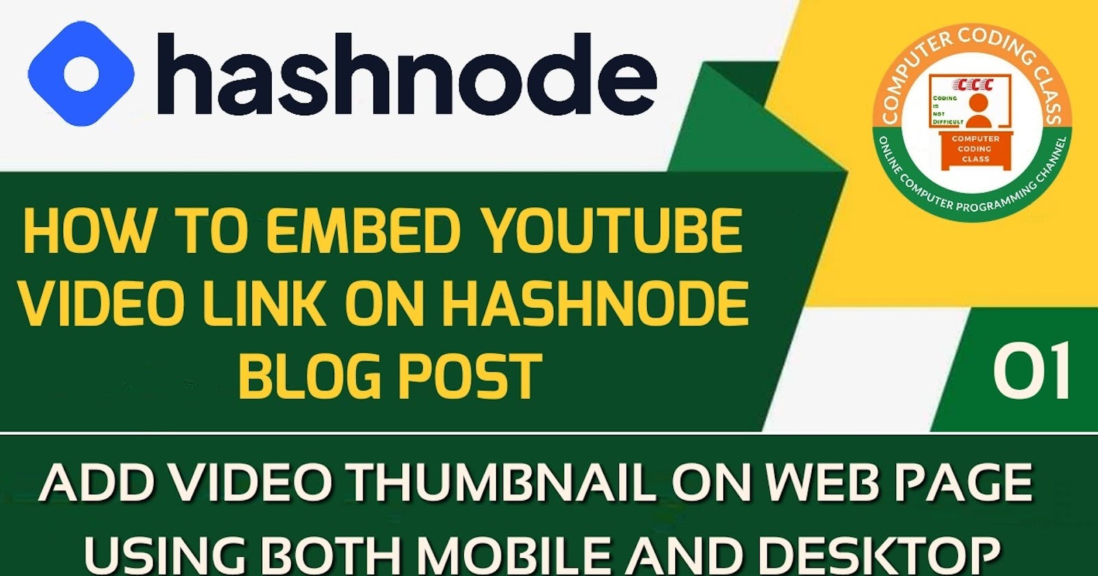 How to Embed YouTube Video on Hashnode Blog