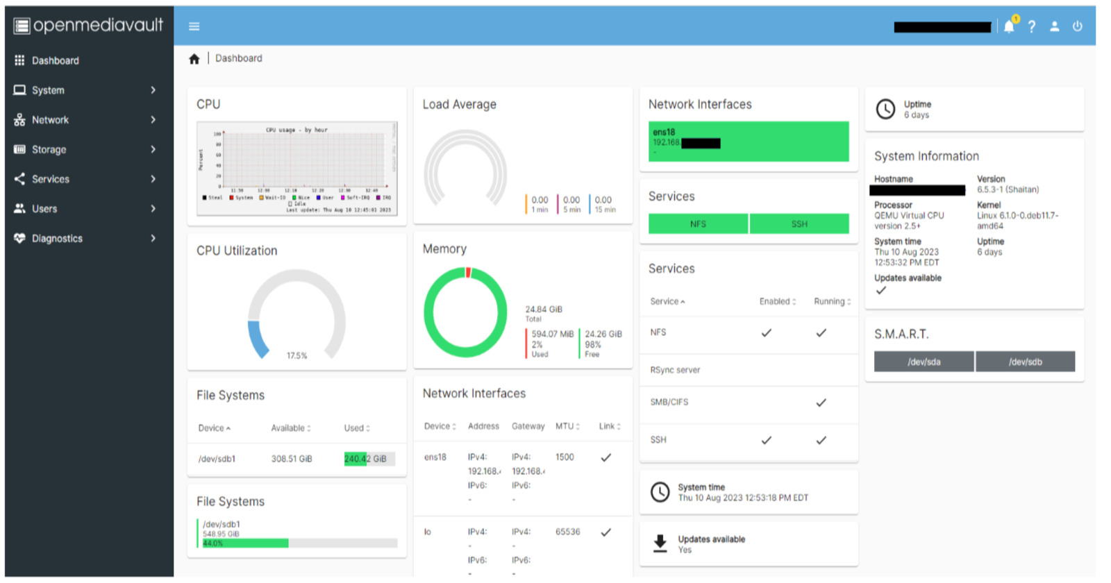 OpenMediaVault Setup & Jellyfin Enhancement